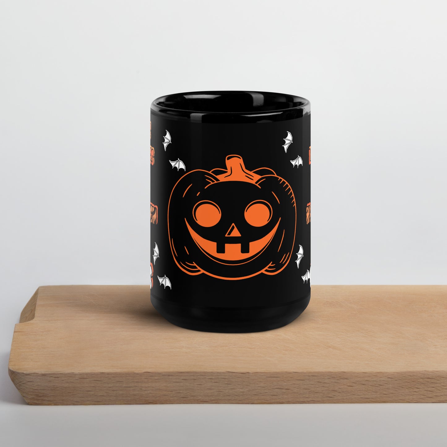 Halloween Black Glossy Mug 15 oz