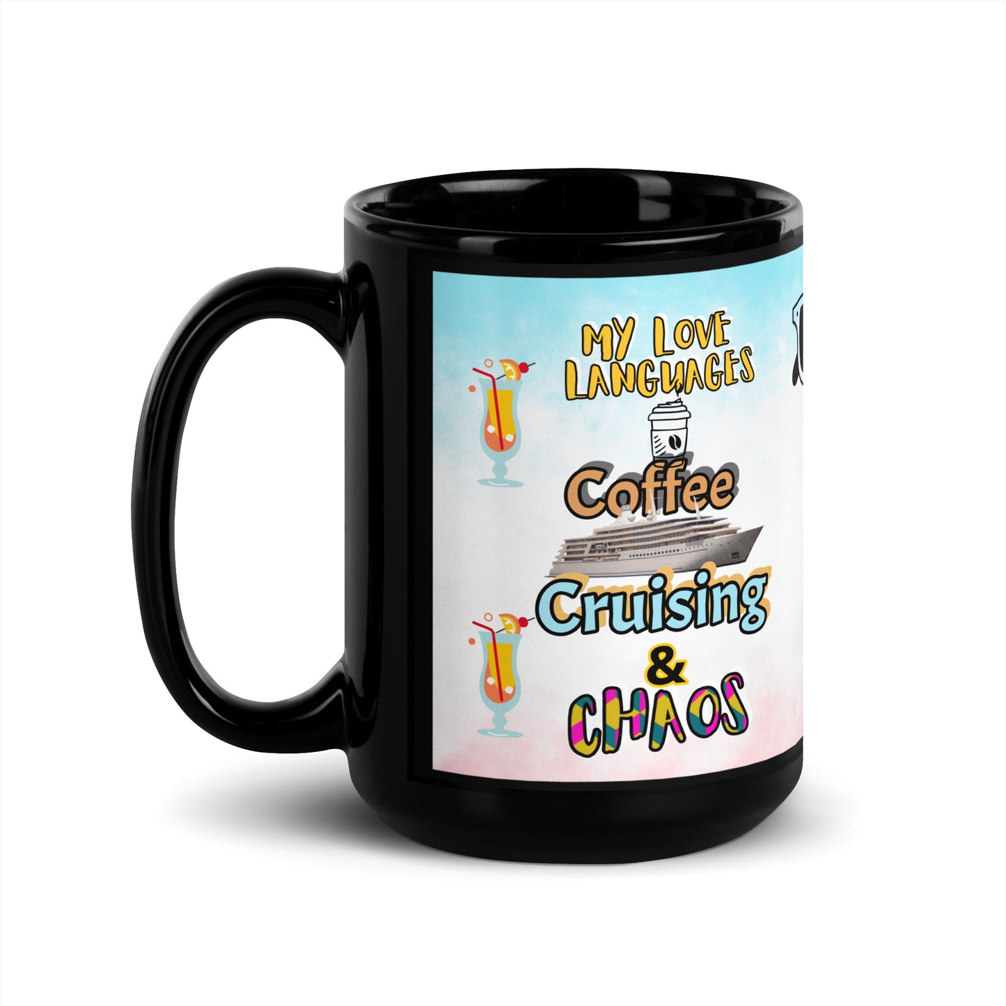 Cruising Black Glossy Mug 15oz