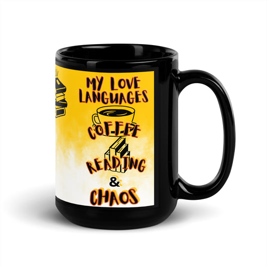 Reading Black Glossy Mug 15 oz