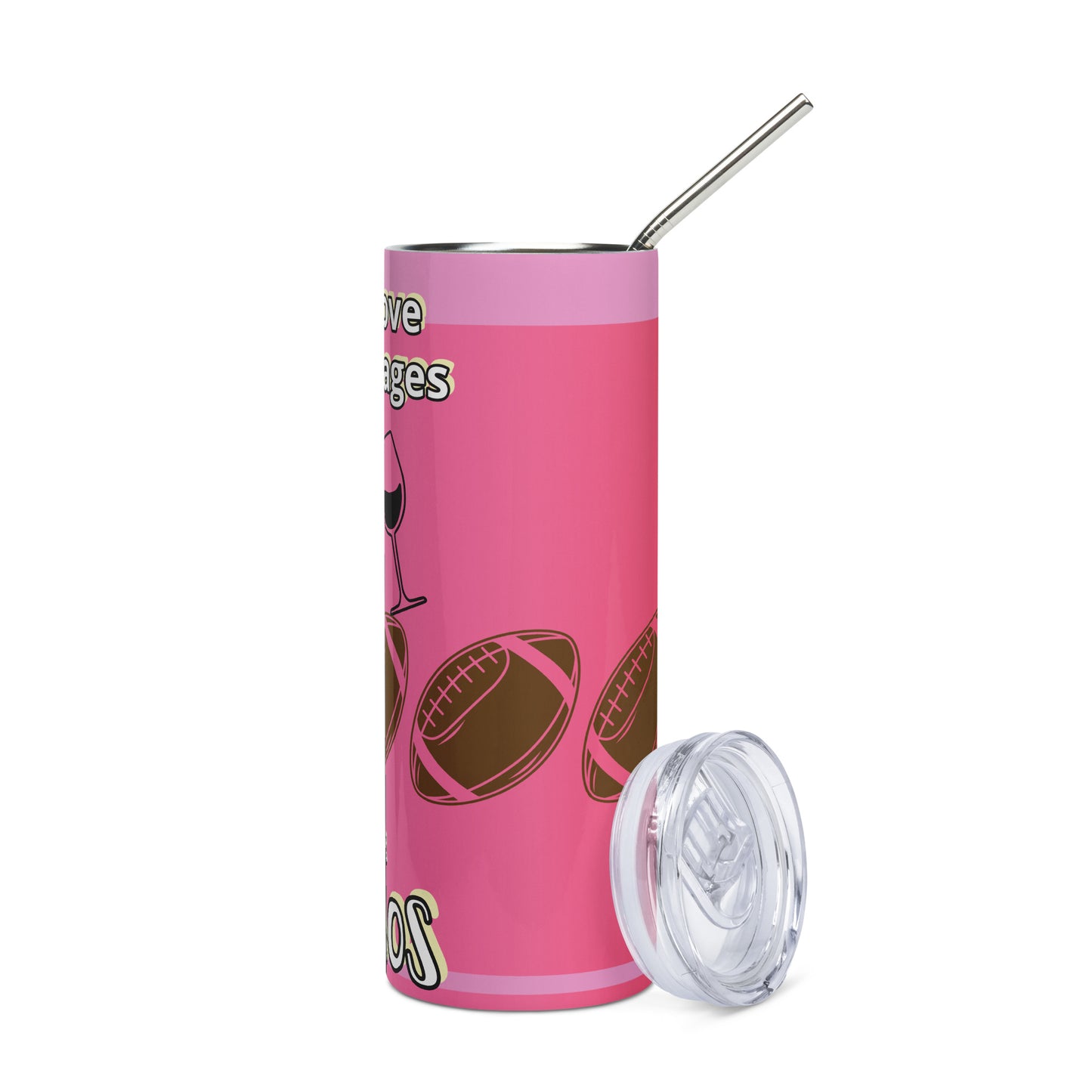 CC & Football II Stainless steel tumbler