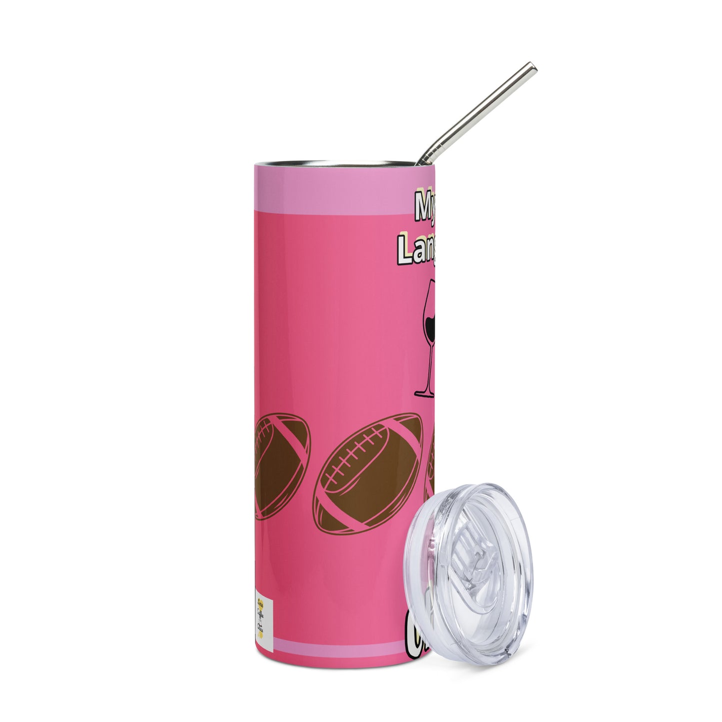 CC & Football II Stainless steel tumbler