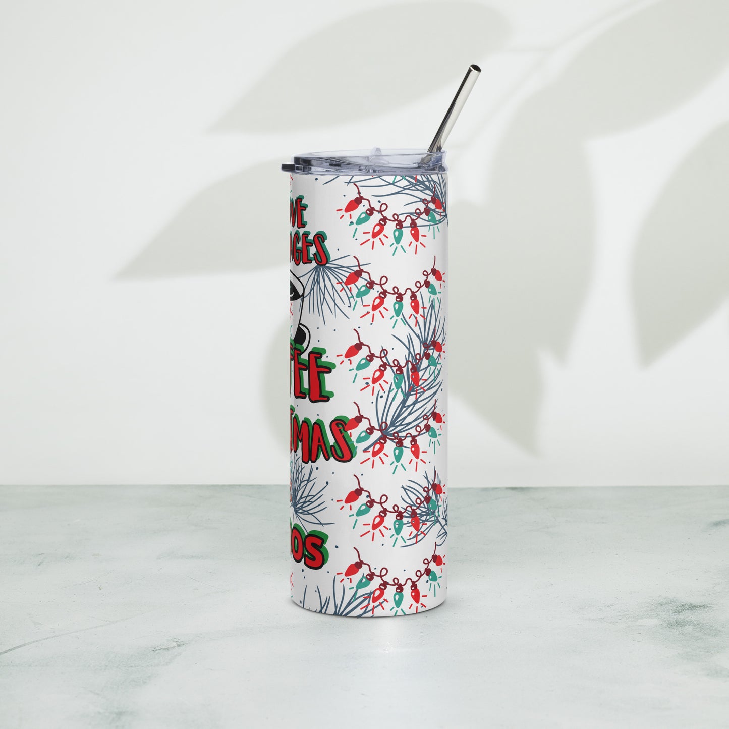 Christmas III Stainless steel tumbler