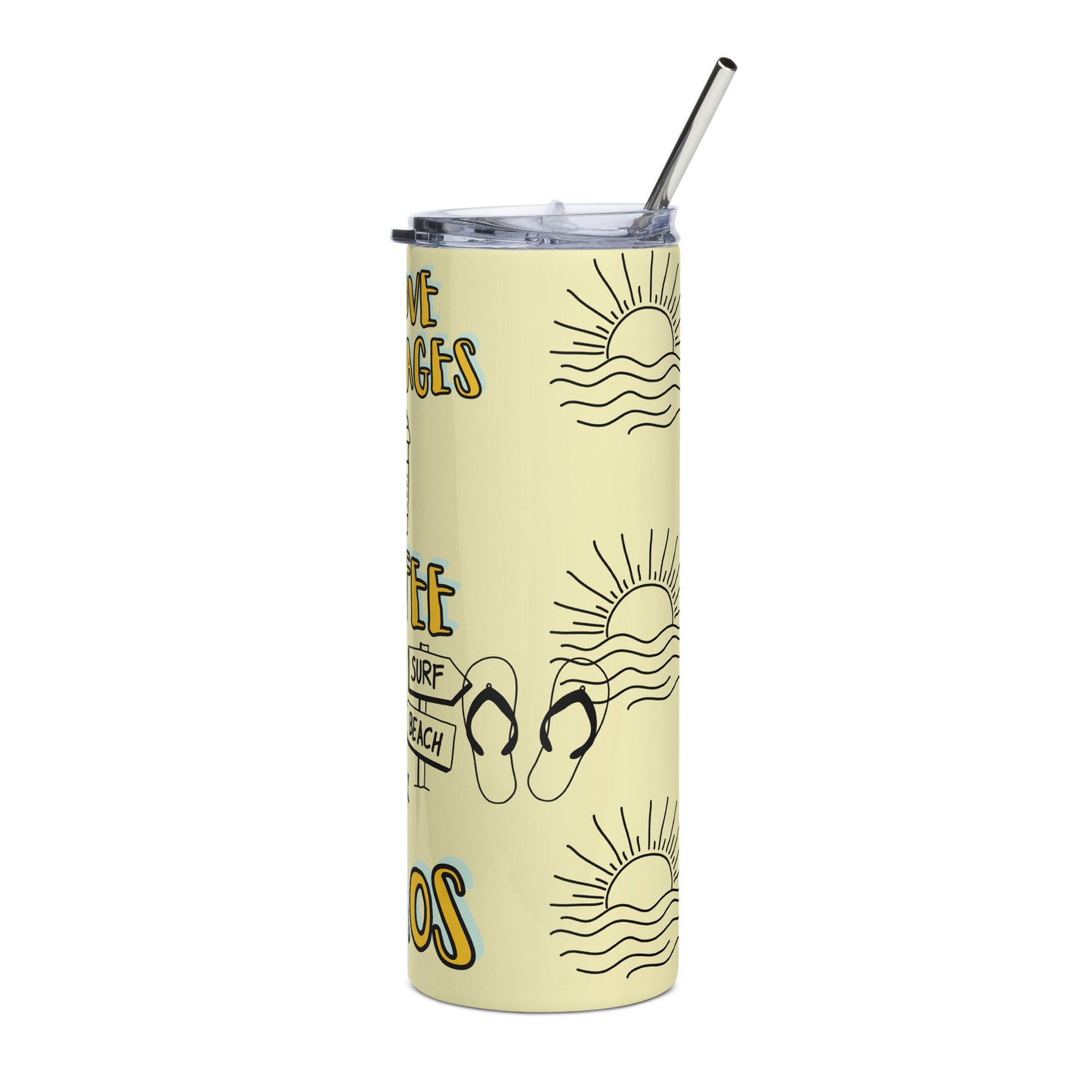 CC & Beach Stainless steel tumbler