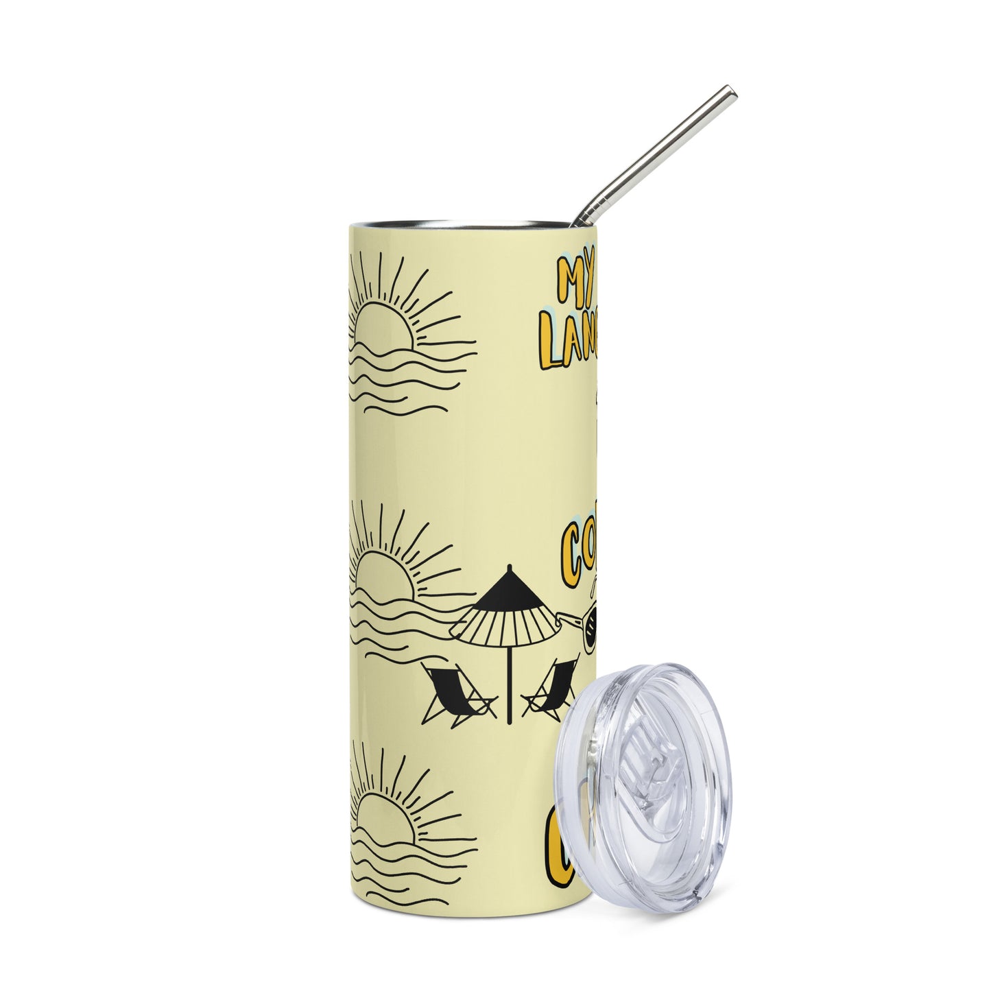 CC & Beach Stainless steel tumbler