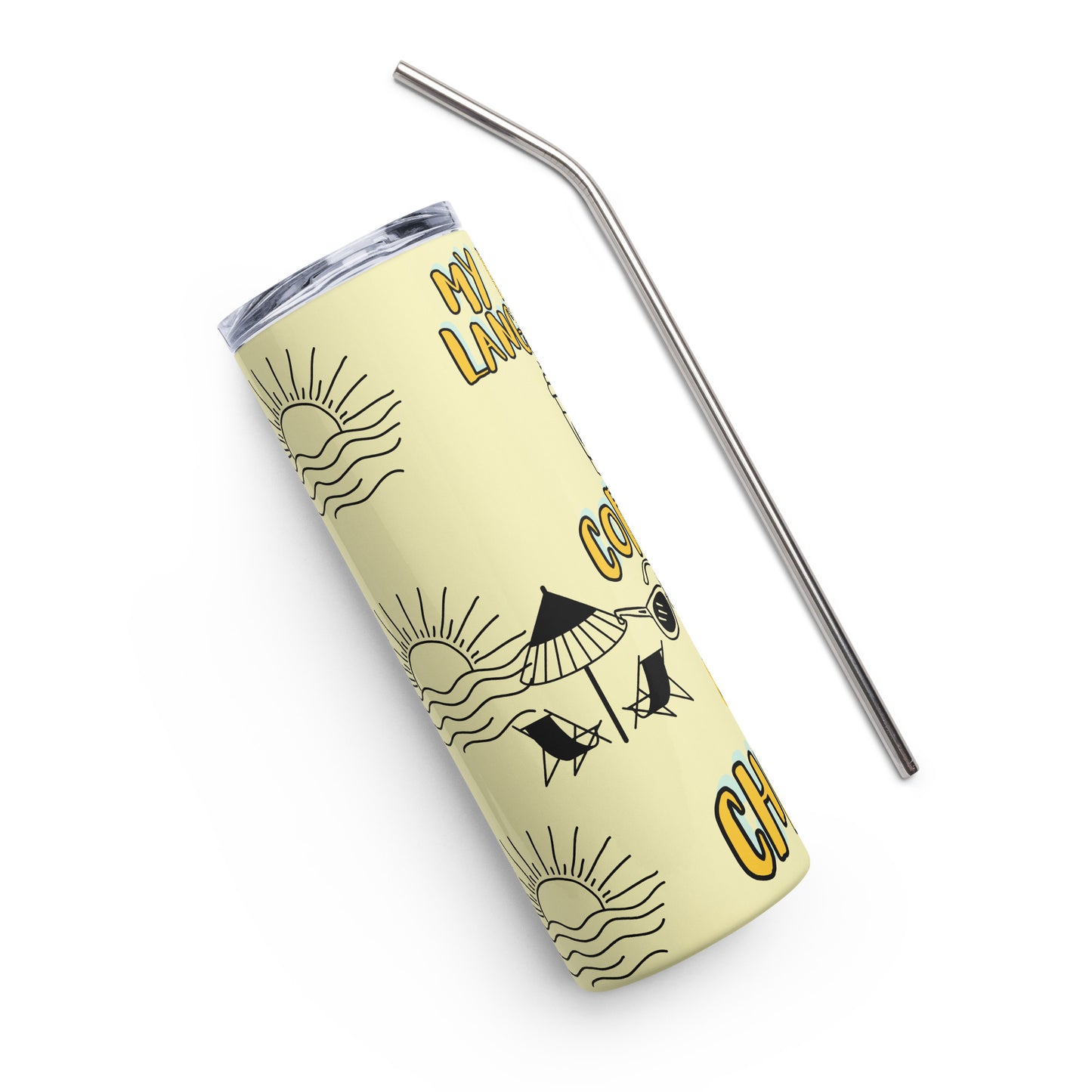 CC & Beach Stainless steel tumbler