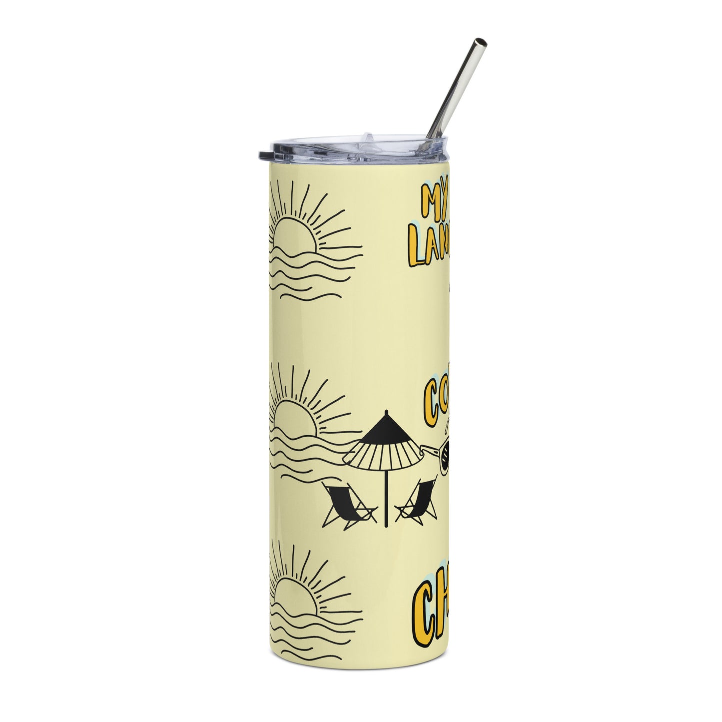 CC & Beach Stainless steel tumbler