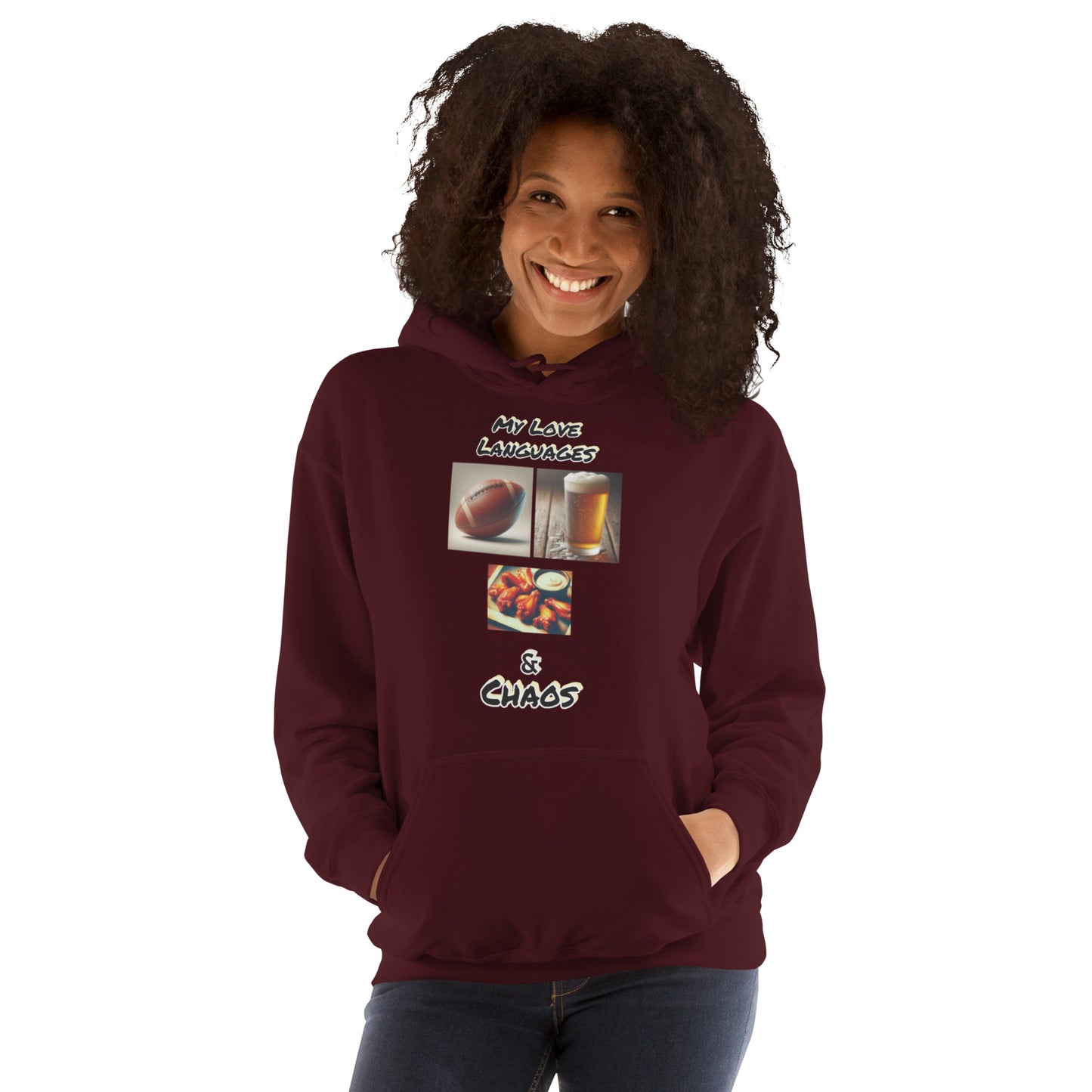 Football Beer Wings Unisex Hoodie