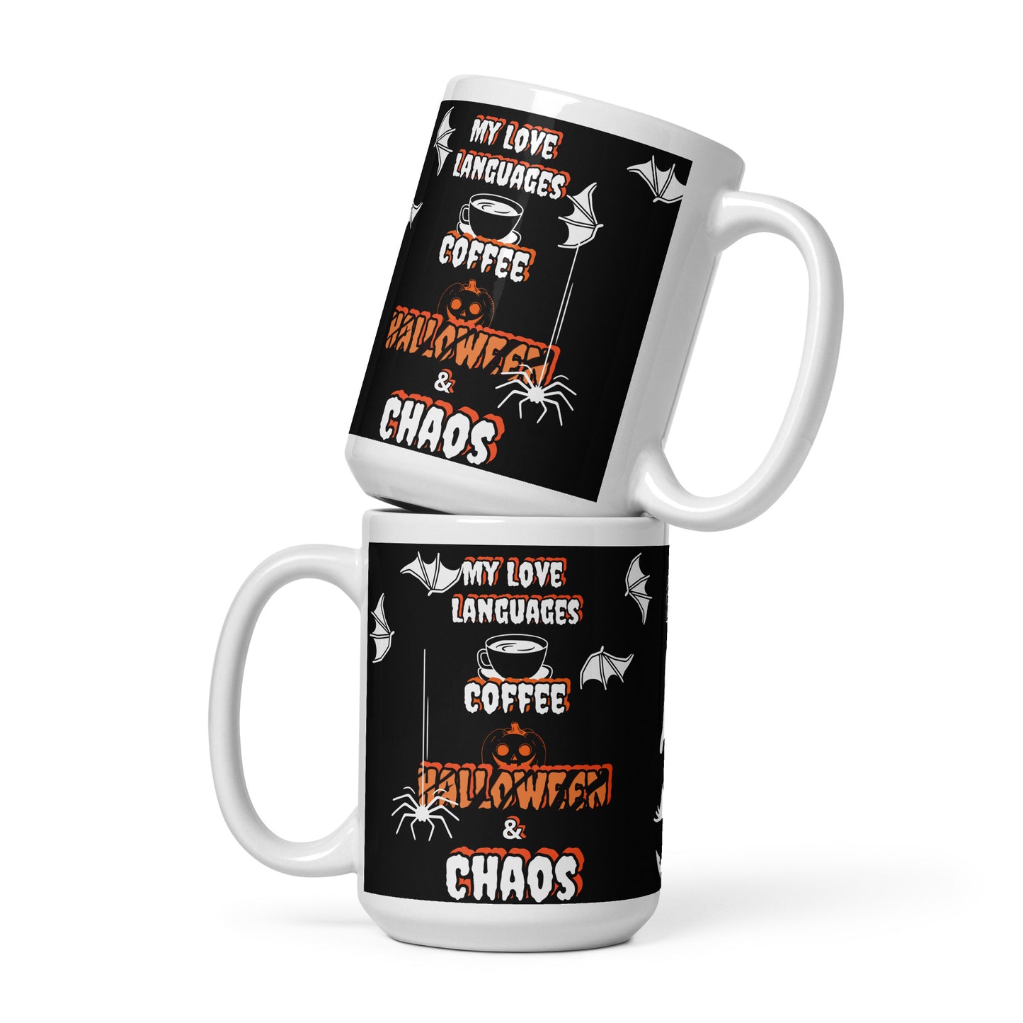 Halloween White glossy mug 15 oz