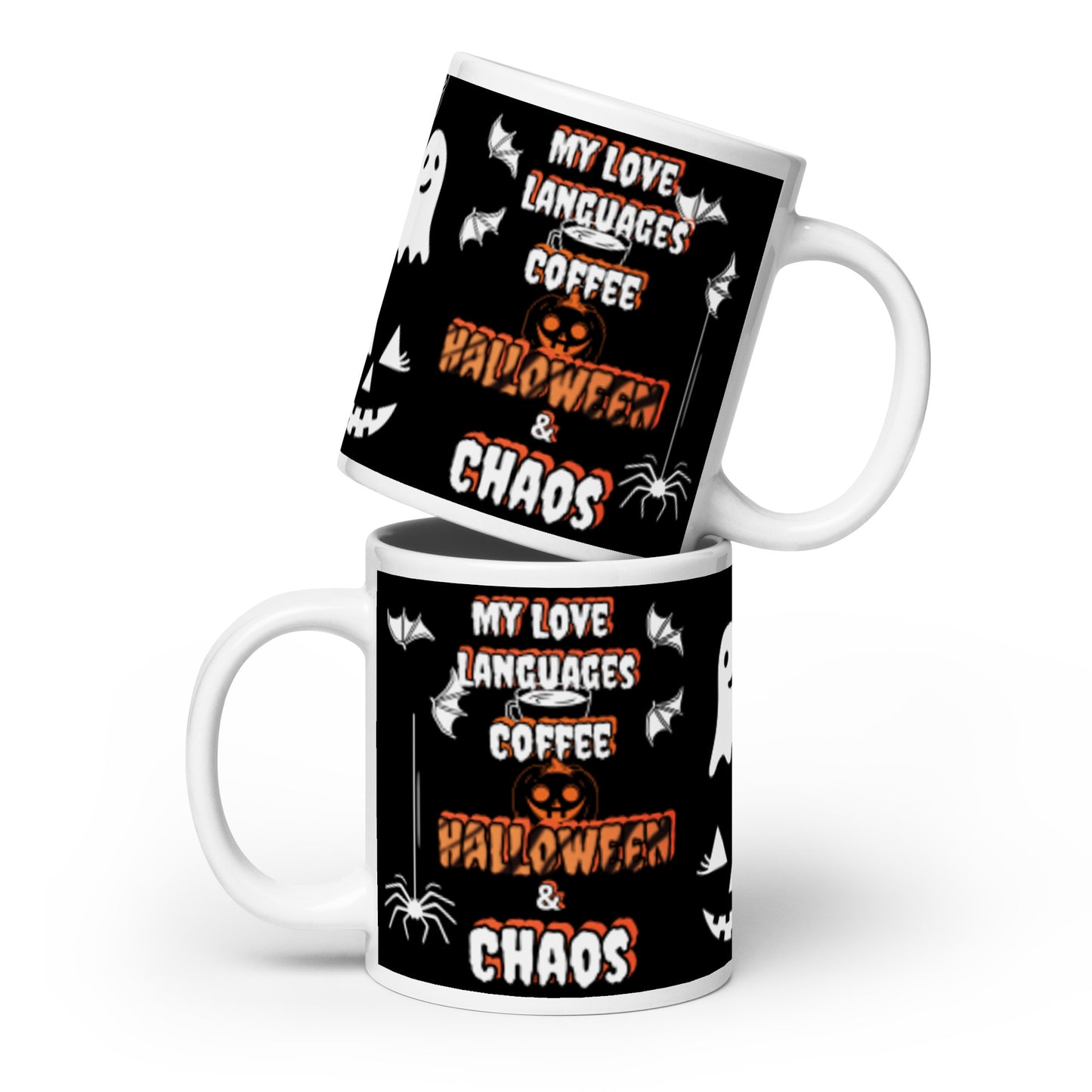 Halloween White glossy mug 20 oz